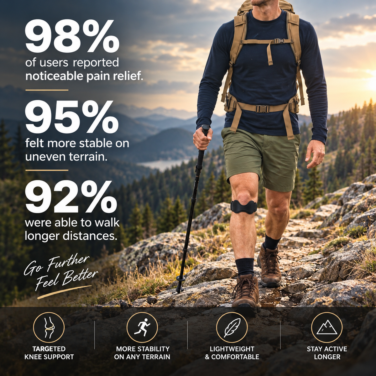 bScora KneeGood™ Knee Support Strap