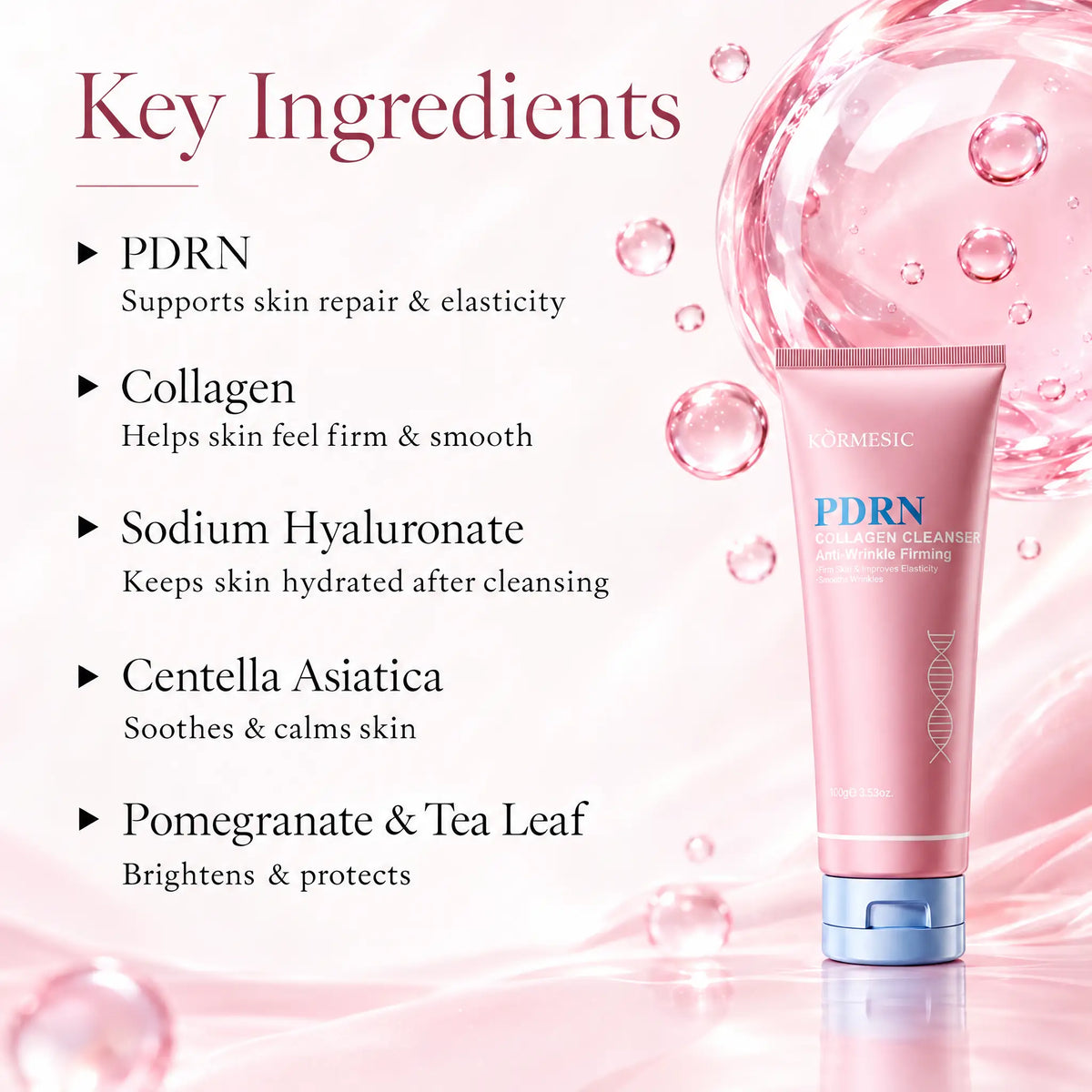 bScora PDRN Collagen face cleanser